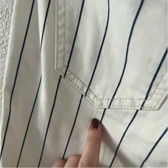 Joe's Jeans The Slim Kick High-Rise Trousers in Starboard Stripe - Picture 7 of 10